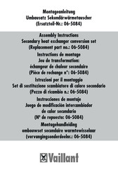 Vaillant 06-5084 Assembly Instructions Manual