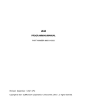Microcom 880019-0202 Programming Manual
