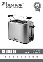 Bestron Steel Edition ATO800STE Instruction Manual