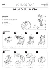 Custom Audio Electronics D4 302-K General Instructions