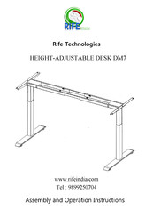 Rife DM7 Assembly And Operation Instructions Manual