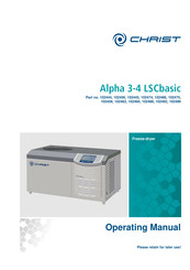 Christ Alpha 3-4 LSCbasic Operating Manual