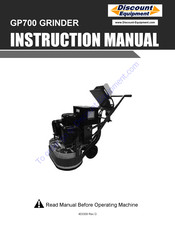 National Flooring Equipment GP700 Instruction Manual