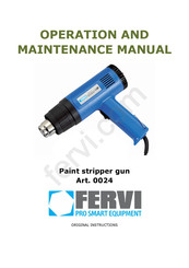 Fervi 0024 Operation And Maintenance Manual