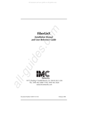 IMC Networks FiberLinX Installation Manual