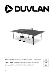 DUVLAN T03-12 Assembly Instructions Manual