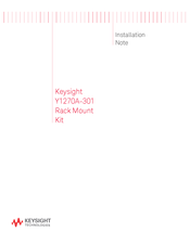 Keysight Technologies Y1270A-301 Installation Notes