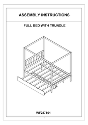 Home Depot WF287561 Assembly Instructions Manual