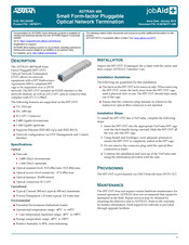 Adtran 400 Quick Start Manual