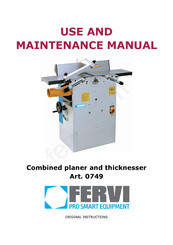 Fervi 0749 Use And Maintenance Manual