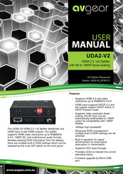AVGear UDA2-V2 User Manual