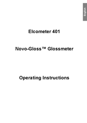 Elcometer Novo-Gloss 401 Operating Instructions Manual