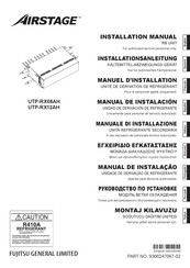 Fujitsu Airstage UTP-RX12AH Installation Manual