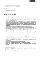 SAPIRHOME SP-1230-TC Instruction Manual