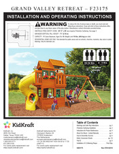 KidKraft F23175 Installation And Operating Instructions Manual