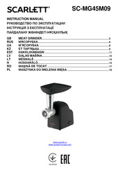 Scarlett SC-MG45M09 Instruction Manual