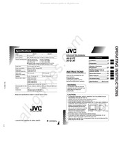 JVC AA-P30 Operating Instructions Manual