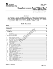 Texas Instruments CI2EVM BoC Quick Start Manual
