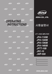 Jedia JWP-500 Operating Instructions Manual