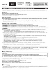 ZAMST JK-1 Instructions For Use Manual