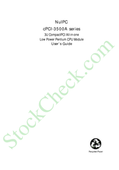 ADLINK Technology NuIPC cPCI-3500A-2S/CB User Manual