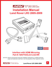 NavTool NAVTOOL6.0-LG2-RR Installation Manual