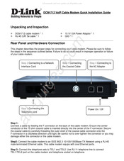 D-Link DCM-712 Quick Installation Manual