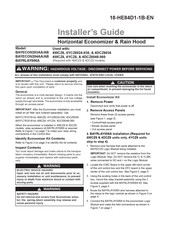 Trane BAYECON203AA Installer's Manual