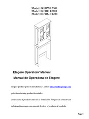 Runfine Etagere RFBW12301 Operator's Manual