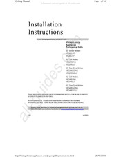 Excell VBQ42ESZ-NG Installation Instructions Manual