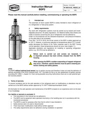 Witt BDP2-03 Instruction Manual