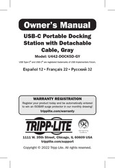 Tripp Lite U442-DOCK5D-GY Owner's Manual