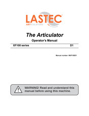 Lastec ARTICULATOR XF100 Series Operator's Manual