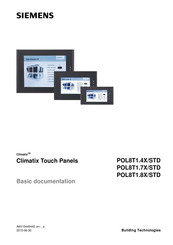 Siemens Climatix POL8T1.7X/STD Basic Documentation