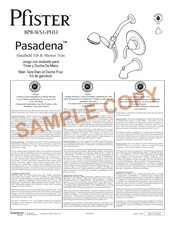 Pfister Pasadena 8P8-WS1-PHH Manual