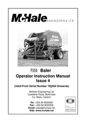 Mchale F550 Operator's Instruction Manual