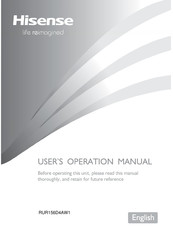 Hisense RUR156D4AW1 User's Operation Manual