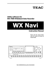 Teac WX-7000 Instruction Manual