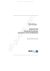 Multitech RouteFinder RF102S Quick Start Manual