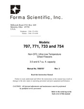 Forma Scientific 707 Manual