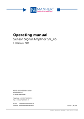 Manner SV 4b Series Manuals | ManualsLib