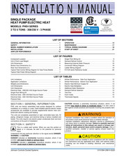 Johnson Controls PHE4B48 Installation Manual