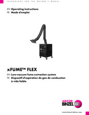 Abicor Binzel xFUME FLEX 115V CSA Operating Instructions Manual