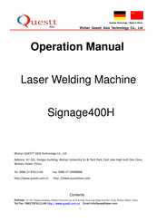 Questt Signage400H Operation Manual