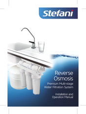 stefani Reverse Osmosis Installation And Operation Manual
