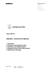 Raytheon 138-119 Operator's And Service Manual