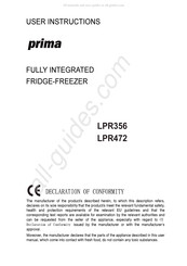 Prima LPR356 User Instructions