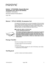 Paradyne Hotwire 8776 M/SDSL Installation Instructions Manual