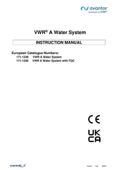 VWR Avantor 171-1249 Instruction Manual