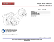Waterous CRQB Series Instructions Manual